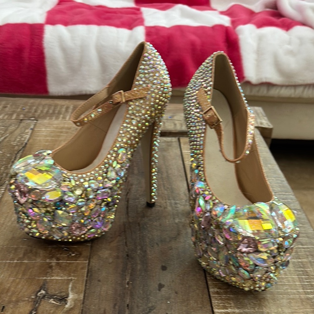 Embellished Heels - Never Worn